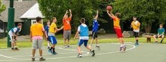 Boys basketball tournament at camp Mah-Kee-Nac